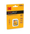 KODAK Premium Memory Card 64GB, 85MBs Read Speed, 25MBs Write Speed for Full HD Video and High-Resolution Pictures, Compatible with SDHC and SDXC Standards - EKMSD64GXC10K