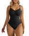 SHAPERX Bodysuit for Women Tummy Control Shapewear Seamless Sculpting Thong Body Shaper Tank Top, AU-SZ5215-Black-S/M