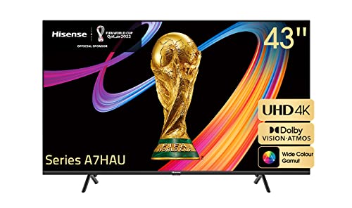 Hisense 43" UHD 4K TV Series A7HAU, Black