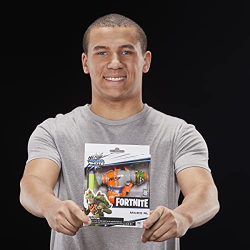 NERF - Microshots - Fortnite RL Toy Blaster - 2 Elite Darts- (RL) Rocket Launcher - Outdoor Games and Toys For Kids - Boys and Girls - E6749 - Ages 8+