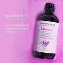 MAJESTIC PURE Lavender Essential Oil with Therapeutic Grade, for Aromatherapy, Massage and Topical uses, 4 fl oz