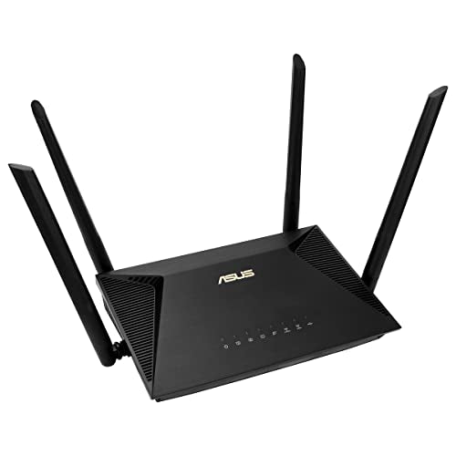 ASUS RT-AX53U (AX1800) Dual Band WiFi 6 Extendable Router, Subscription-free Network Security, Instant Guard, Parental Control, Built-in VPN, AiMesh Compatible, Gaming & Streaming, Smart Home, USB