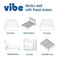 Vibe 12-Inch Gel Memory Foam Mattress Queen