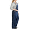 Dickies Women's Plus Size Denim Bib overalls and coveralls workwear apparel, Dark Indigo, 22 US