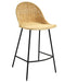 ECLYL Dining Chairs Set of 2, Woven Rattan Chair, Rattan Counter Stools with Backs for Kitchen Counter, Dining Room, Coffee Bar