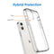 JETech Case for iPhone 12/12 Pro 6.1-Inch, Non-Yellowing Shockproof Phone Bumper Cover, Anti-Scratch Clear Back (Clear)