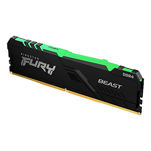 Kingston Fury Beast RGB 16GB (2x8GB) 3200MHz DDR4 CL16 Desktop Memory Kit of 2 KF432C16BBAK2/16