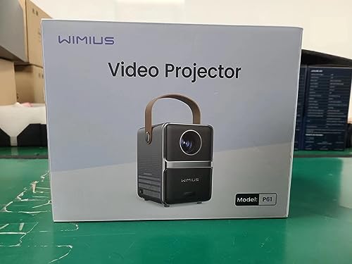 【Electric Focus】 Mini Projector, 10000 Lumens 5G WiFi Bluetooth Portable Projector Support Full HD 1080P, WiMiUS Home Cinema Projector Compatible with TV Stick/Smartphone/HDMI/USB/AV