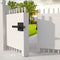 Sdstone Double Sided Gate Latch for Wooden Fence Heavy Duty,Aluminum Swinging Door Latch Gate Hardware,Black
