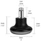 Bell Glides Replacement Office Chair Swivel Caster Wheels to Fixed Stationary Castors, Short Profile Black 5pcs