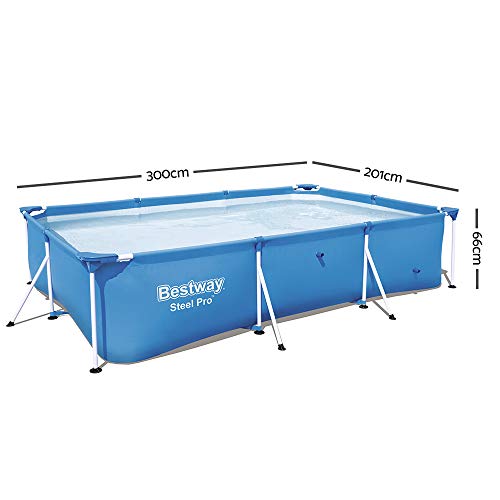 Bestway Family Swimming Pool Steel Frame Above Ground Pools 3 X 2 X 0.66M