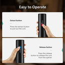 Yamdrok Electric Wine Bottle Opener, Automatic Wine Corkscrew Opener for Home Kitchen Party Bar, Battery Operated Cordless One-Click Button Reusable Easy to Use, Best Choice for Wine Lovers