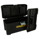 Stanley STST1-75518 Essential 16 Toolbox with Metal latches, Black/Yellow, Inch