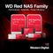 Western Digital Hard Drive, 3 TB, SATA3, 128 MB, 24/7, Red/Silver/Black