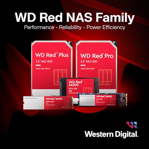 Western Digital Hard Drive, 3 TB, SATA3, 128 MB, 24/7, Red/Silver/Black