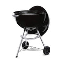 Weber Bar-B-Kettle Charcoal Barbecue, 57cm | BBQ Grill with Lid Cover, Tripod Stand & Wheels | Freestanding Outdoor Oven & Cooker with Porcelain-Enamelled Bowl - Black (1331004)