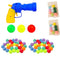 Flamaker Cat Toy Balls with 80Pcs Pompom Ball 1 Launcher Interactive Cat Balls Active Cat Exercise Toys for Indoor Cats with 3 Balls + 80 Pompom Ball