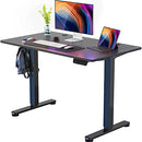 ADVWIN Ergonomic Standing Desk 28"-45" Height Adjustable Electric Sit Stand Desks with Smart Memory Lifting Base Sturdy Motor Computer Workstation for Home, Office, Gaming (Black Top Black Legs)