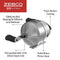 Zebco 33 Platinum Spincast Reel and Fishing Rod Combo, 5-Foot 6-Inch 2-Piece Fiberglass Rod, Comfortable Dual EVA/Cork Rod Handle, Instant Anti-Reverse Clutch, Includes 3-Piece Tackle Kit, Silver