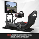 Racing Simulator Cockpit Adjustable Gaming Chair with Monitor Stand Racing Wheel Stand with Seat Logitech G25 G27 G29 G920 Xbox Xbox360 PS2 PS3 PC WII