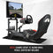 Racing Simulator Cockpit Adjustable Gaming Chair with Monitor Stand Racing Wheel Stand with Seat Logitech G25 G27 G29 G920 Xbox Xbox360 PS2 PS3 PC WII