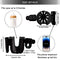 OFFWEGO Universal Stroller Cup Holder with Phone Holder - 2-in-1 for Uppababy Doona Nuna Jogger Graco Britax Bugaboo Cup Holder for Wheelchair Walker Bike Accessories, Gifts for Women Mom Men, Black