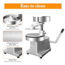 Julymoda Commercial Burger Press Maker,4 inch Hamburger Patty Maker Food-Grade Stainless Steel Hamburger Press Burger Machine Beef Pork Chicken Vegetarian Patties Maker with 500 Pcs Patty Papers