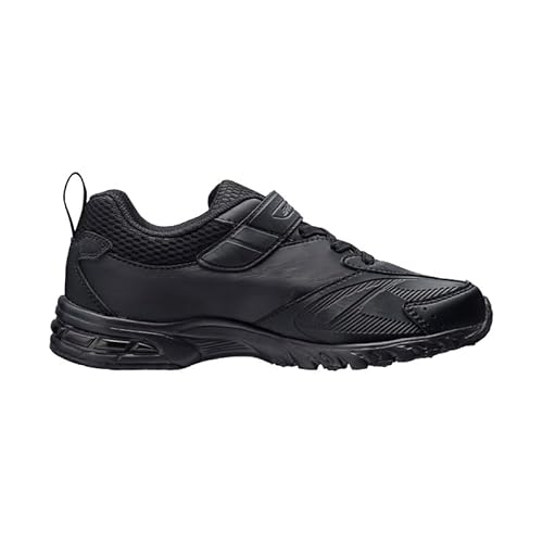 瞬足(シュンソク) Syunsoku SJJ 0960 1440 Sneakers, Kids, Boys, Girls, White, Black, School Shoes, Lightweight, 7.5-9.6 inches (19-24.5 cm), 2E, Black, 23.0 cm 2E