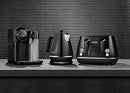 De'Longhi Distinta Moments 4 Slice Toaster CTIN4003BK, Dual Control Panel, Extra-lift, Removable Crumb Trays, 6 Browning Levels, Black