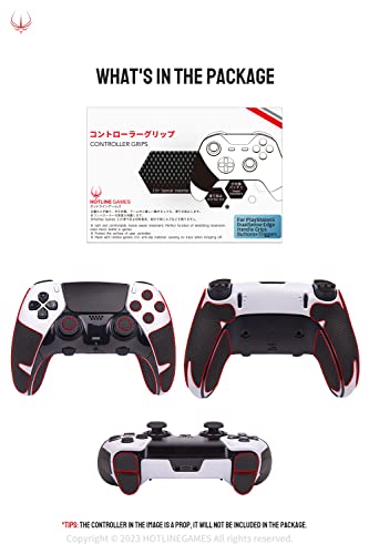 Hotline Games 2.0 Plus Controller Grip Compatible with PS5 Dualsense Edge  Controller Controllers Grips Tape, Anti-Slip, Sweat-Absorbent, Easy to  Apply