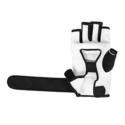 KAIWENDE Kickboxing Gloves(XS,S,M,L,XL,XXL)-Also Fit for Training Men,Women,Kids of MMA,Muay Thai , Martial Arts Taekwondo Sparring Boxing Gloves (White, M)
