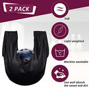 Zhanmai 2 Pack Bowling See Saws Washable Bowling Ball Polisher Bags Bowling Ball Cleaner Holder Bags Black Bowling Cleaner Towels for Bowling Ball Cleaning