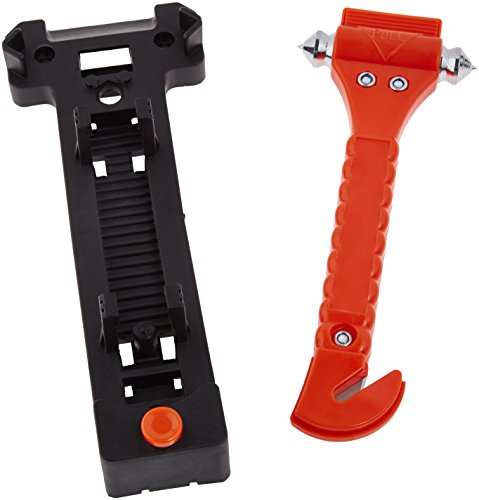 Amazon Basics Emergency Seat Belt Cutter and Window Hammer Tool, Car Accessories, 2 Pack