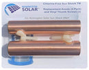 Remington Solar Copper Anode, 2 x Replacement, Sun Shock Solar Pool Ionizer, Save 80% on Chlorine Costs, Helps Reduce Chemical Irritations, Cleans & Clears Your Pool (2 Pack)