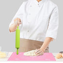 Plastic Handle Rolling Pin Non-Stick Silicone Rolling Pins,Mini Rolling Pin for Kids,Mini Silicone Rolling Pin,3 Pcs Rolling Pin Dough Roller,Silicone Rolling Pins Small Kitchen Dough Rolling Pins