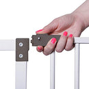 Dreambaby Liberty Extra-Wide Baby Safety Gate - with Smart Stay-Open Feature - Fits Openings 99-105.5cm Wide & 76cm Tall - White - Model F867