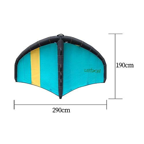 ａ aternee Inflatable Surfing Wing, Inflatable Kite Hydrofoil with Air Pump Storage Bag, Windsurfing Wing, Portable Surfing Foil Wing for Water Surfing