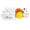 Chiwava 4 Pack 2.4" Squeak Latex Puppy Dog Toy Ball Sports Balls Sets Fetch Interactive Toy for Small Dogs
