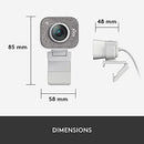 Logitech for Creators StreamCam - Premium Webcam for Streaming and Video Content Creation, Full HD 1080p 60 fps, Premium Glass Lens, Smart Autofocus, USB Connection, for PC, Mac, Off White