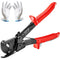 VEVOR Ratcheting Cable Cutter, 250mm Ratchet Wire and Cable Cutter, Cut up to 240 mm², with Comfortable Grip Handles, Easy to Use Quick-Release Lever, Silicon-Manganese Spring Steel Blade