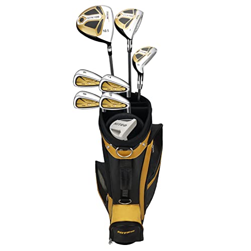 Nitro X Factor 13 Piece Golf Set All Graphite Men's, Right Handed, Gold/Silver