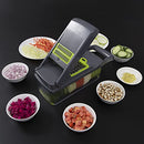 Vegetable Chopper, Mandoline Vegetable Slicer, Multifunctional Grater, Mandoline Vegetable Shredder, with 7 Stainless Steel Blades for Grinding, shredding, Slicing, and Dicing.