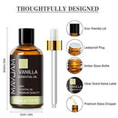 MAYJAM Vanilla Essential Oil 1.01fl.oz, Premium Vanilla Oils for Aromatherapy, Diffuser, Candle Making, Soap Making, 30ML/Bottle