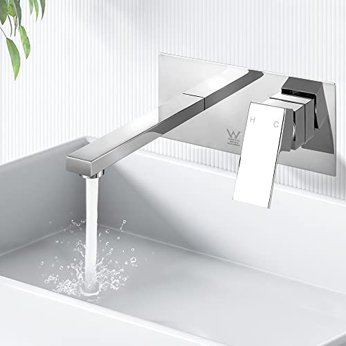 Cefito Bathroom Basin Mixer Tap Separate Faucet Vanity Laundry Sink Chrome