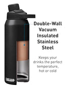 CamelBak Chute Mag 32 oz Vacuum Insulated Stainless Steel Water Bottle, Black