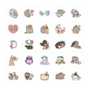 50/100PCS Cute Kawaii Cat Stickers Aesthetic Laptop Phone Water Bottle Waterproof Graffiti Decal Sticker Packs Kid Toy