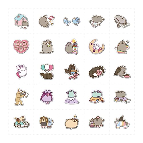 50/100PCS Cute Kawaii Cat Stickers Aesthetic Laptop Phone Water Bottle Waterproof Graffiti Decal Sticker Packs Kid Toy