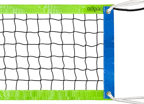 Zdgao Volleyball Net Replacement for Outdoor & Indoor, 32x3FT Heavy Duty Volleyball Net for Backyard, Schoolyard, Beach (Net Only)