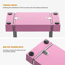 Napkin Holder for Table, Pink Kitchen Accessories Appliances for Table Farmhouse Cocktail Picnic Rustic Bamboo Iron Wood Holders for All Dining Room Decor Silvery & Pink