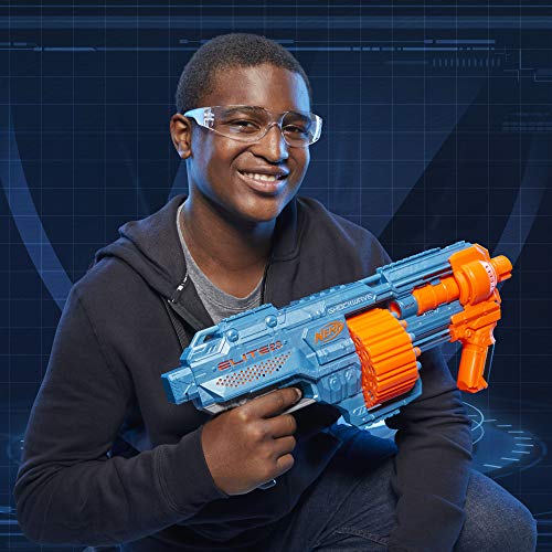Nerf Elite 2.0 - Shockwave RD-15 Blaster - Pump Action - 30 Nerf Darts - 15-Dart Rotating Drum - Built-In Customizing Capabilities - Toys For Kids - E9527 - Ages 8+